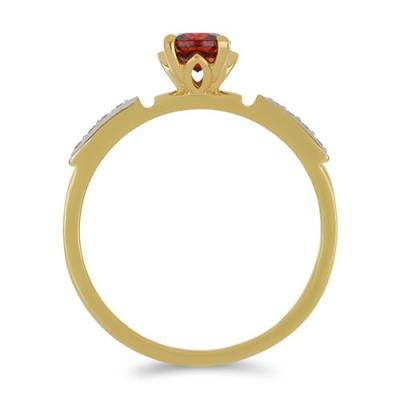 BUY 925 SILVER WITH NATURAL GARNET GEMSTONE RING